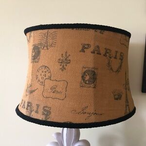 Med sized Vintage Paris Theme Lamp Shade Tapered Drum Victorian Boho Mesh